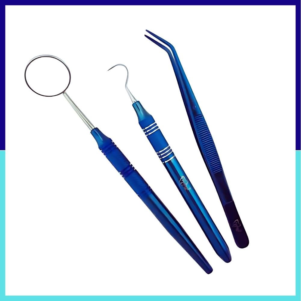 Intro Exam Set in Brass Surgico Blue Titanium Intro Exam Set in Brass Surgico Blue Titanium