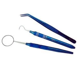 Intro Exam Set in Brass Surgico Blue Titanium