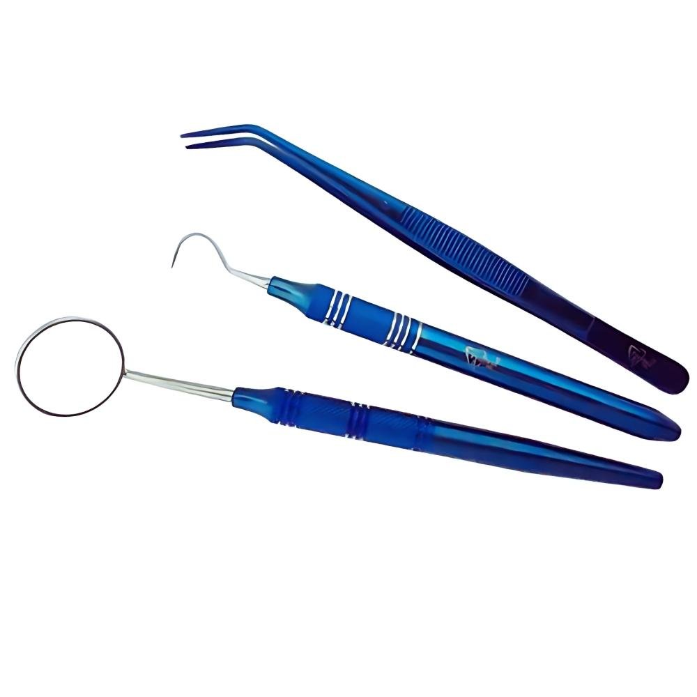 Intro Exam Set in Brass Surgico Blue Titanium Intro Exam Set in Brass Surgico Blue Titanium